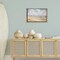 Stupell Industries Cloudy Summer Beach Floater Framed Canvas Wall Art Design by LSR Design Studio
